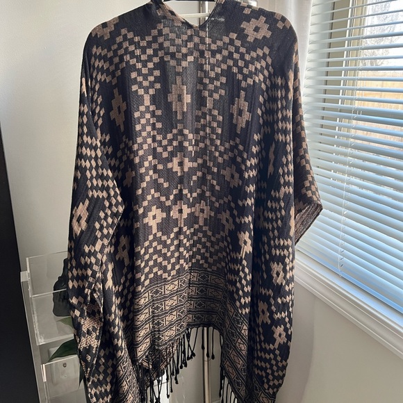 Ecote kimono poncho cover up boho bohemian - Picture 4 of 6